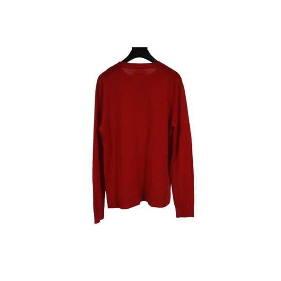 Zadig & Voltaire Womens Love Sweater Medium Red Wool Pullover Logo Sleeve - Picture 2 of 9